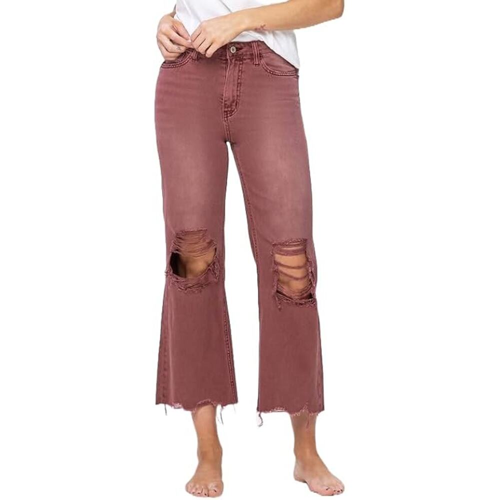 Vervet 90's Vintage High Rise Crop Flare Jeans - V3736RU - Size 28 - Picture 5 of 6